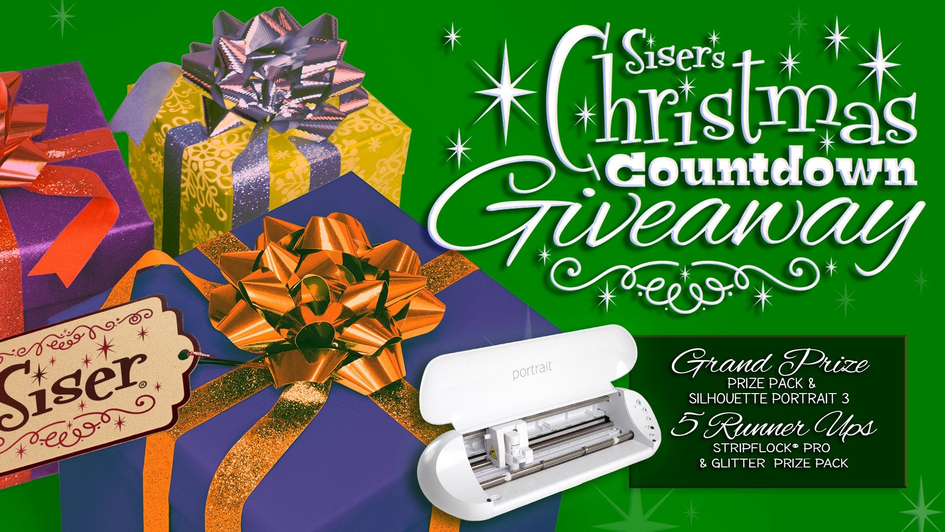 Siser's Christmas Countdown GIVEAWAY #2 is short and SWEET...  THE PRIZES: