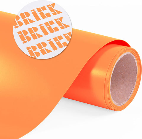 Siser Brick 600 Heat Transfer Vinyl 12'' - 3D HTV (Fluorescent Orange)