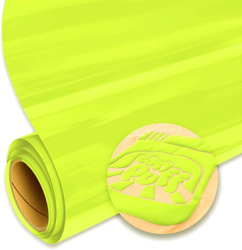 SISER Easy Puff HTV 12'' - 3D Puffy Heat Transfer Vinyl (Neon Yellow)