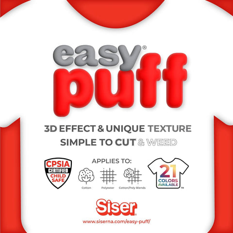 SISER Easy Puff HTV 12'' - 3D Puffy Heat Transfer Vinyl (Neon Yellow)