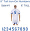 printed Letters, Numbers service for Jersey ,sport uniform