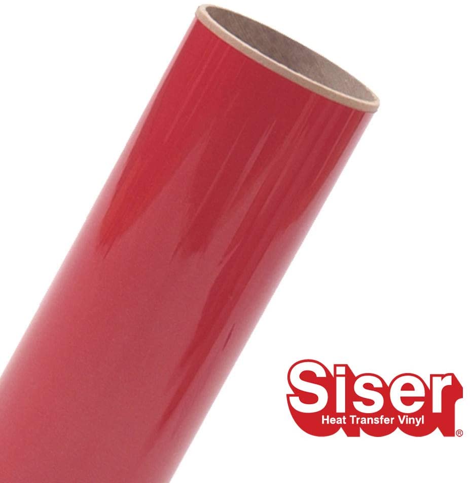 Red - Siser Metal Heat Transfer Vinyl (HTV) (Bulk Rolls)