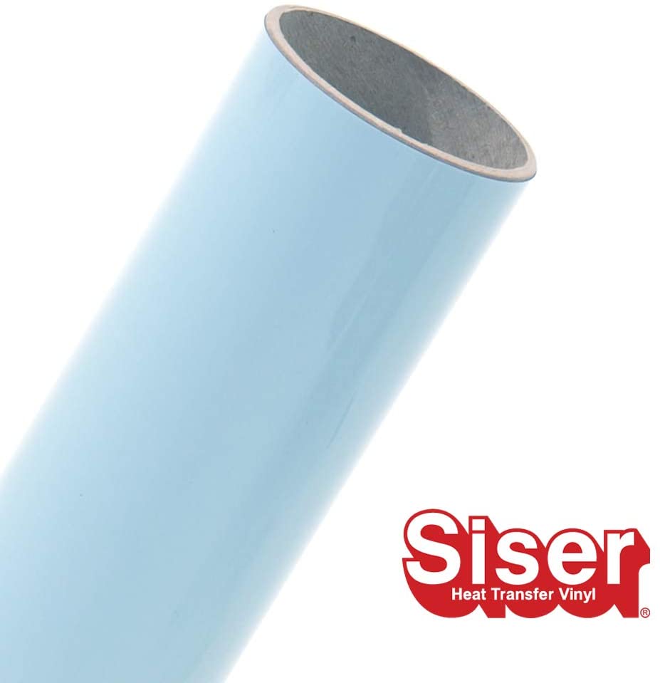 12 Powder Blue Siser EasyWeed Heat Transfer Vinyl (HTV)