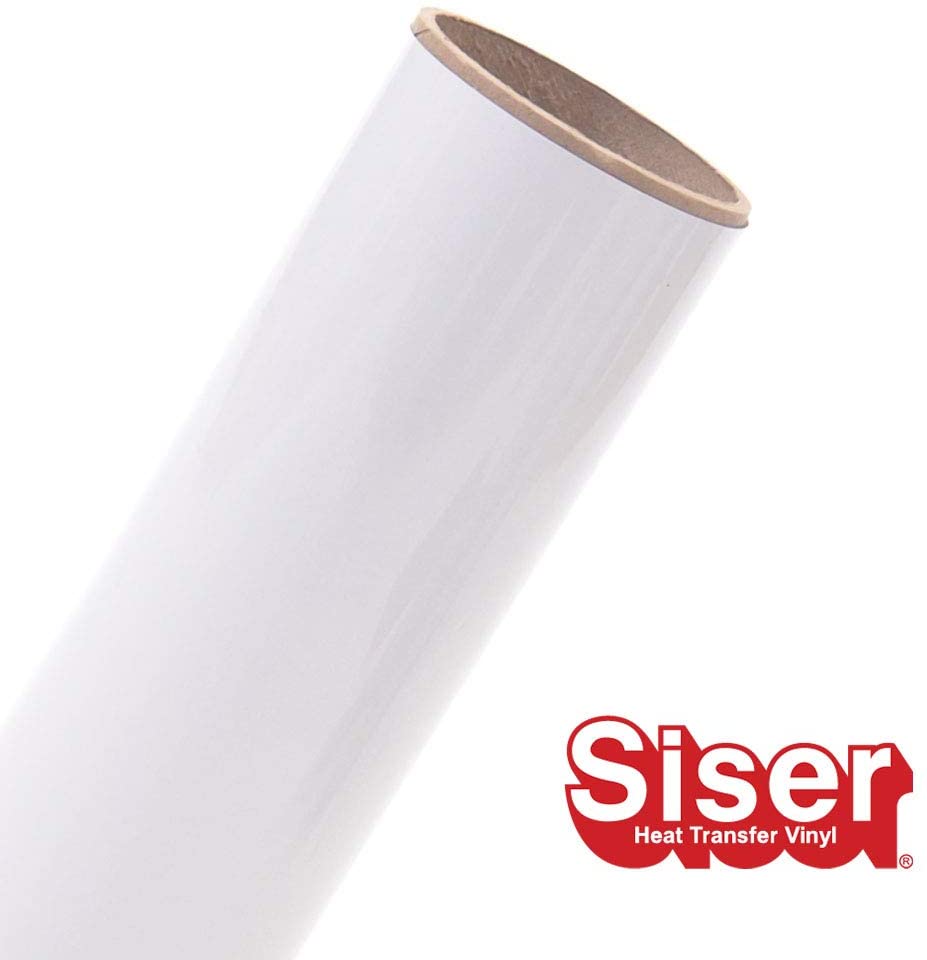 Siser Easyweed White Iron Heat Transfer Vinyl Roll HTV (Choose Your Size)