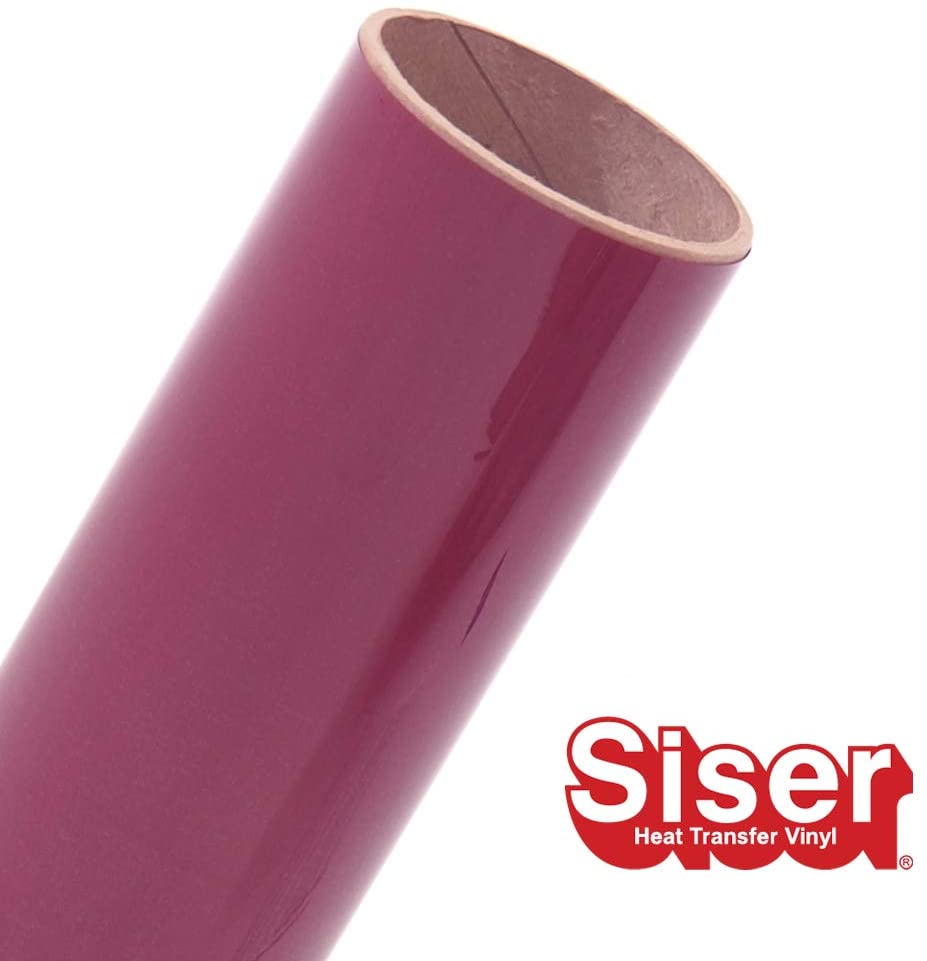 15" ROLL -SISER EASYWEED HTV - IRON ON HEAT TRANSFER VINYL (Burgundy)