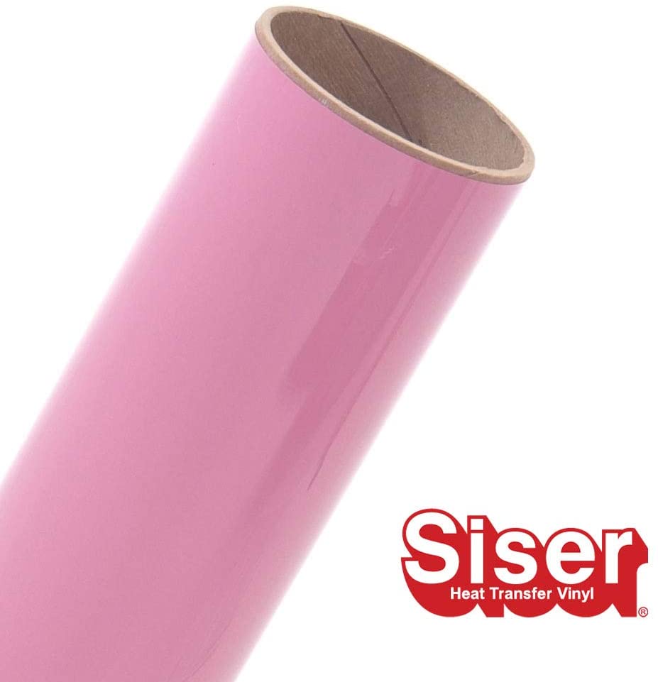 Siser Glitter HTV Iron On Heat Transfer Vinyl 20 x 10ft Roll - Translucent  Light Pink