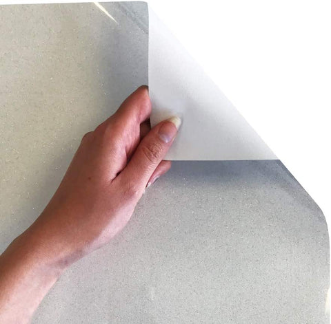Siser Glitter Heat Transfer Vinyl Iron On HTV Precut Sheets (White)