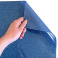 Siser Glitter Heat Transfer Vinyl Iron On HTV Precut Sheets (Blue)