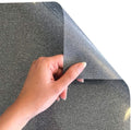 Siser Glitter Heat Transfer Vinyl Iron On HTV Precut Sheets (Black Silver)