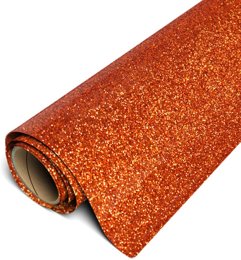 12" ROLL - Siser Glitter HTV Iron on Heat Transfer Vinyl (Copper)