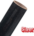 20" ROLL - Siser Glitter HTV Iron on Heat Transfer Vinyl (Galaxy Black)
