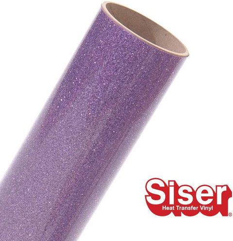 20" ROLL - Siser Glitter HTV Iron on Heat Transfer Vinyl (Lavender)