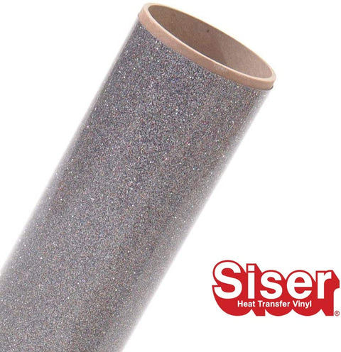 20" ROLL - Siser Glitter HTV Iron on Heat Transfer Vinyl (Light Multi)