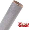 12" ROLL - Siser Glitter HTV Iron on Heat Transfer Vinyl (Silver)