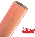 12" ROLL - Siser Glitter HTV Iron on Heat Transfer Vinyl (Translucent Orange)