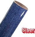 12" ROLL - Siser Glitter HTV Iron on Heat Transfer Vinyl (True Blue)